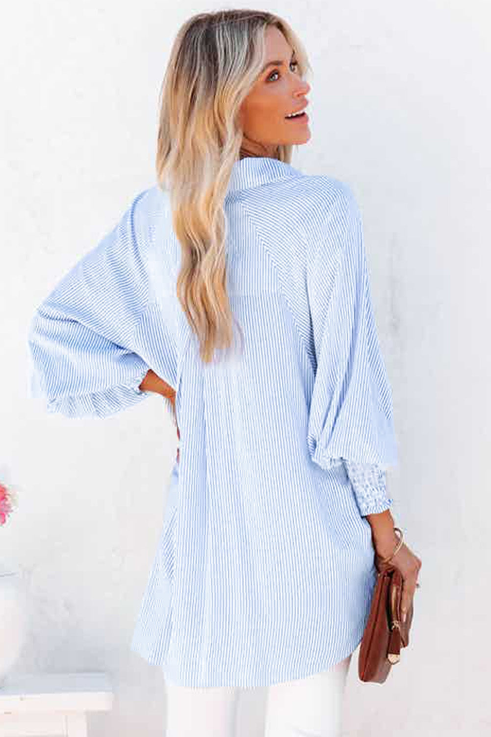 Smocked Striped Shirt (Some sizes already gone)