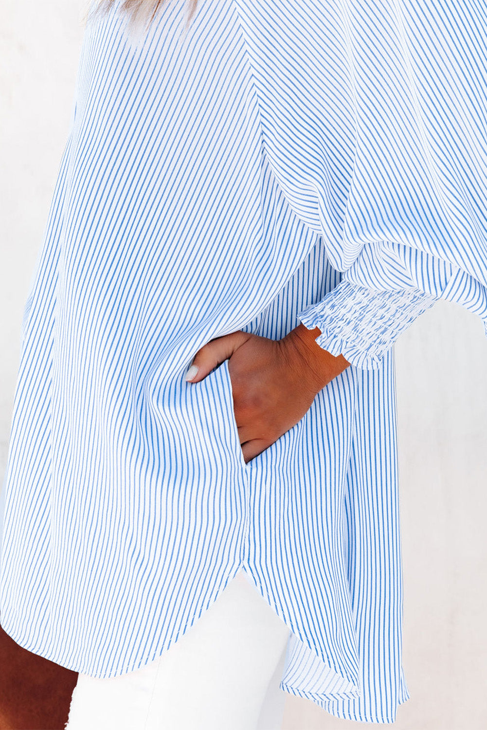 Smocked Striped Shirt (Some sizes already gone)