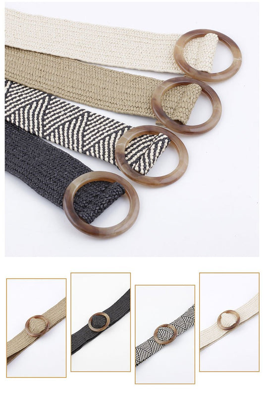 Boho Chic Minimalist Woven Belt
