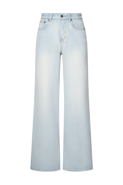 Women High Rise Stretch Wide Leg Jeans