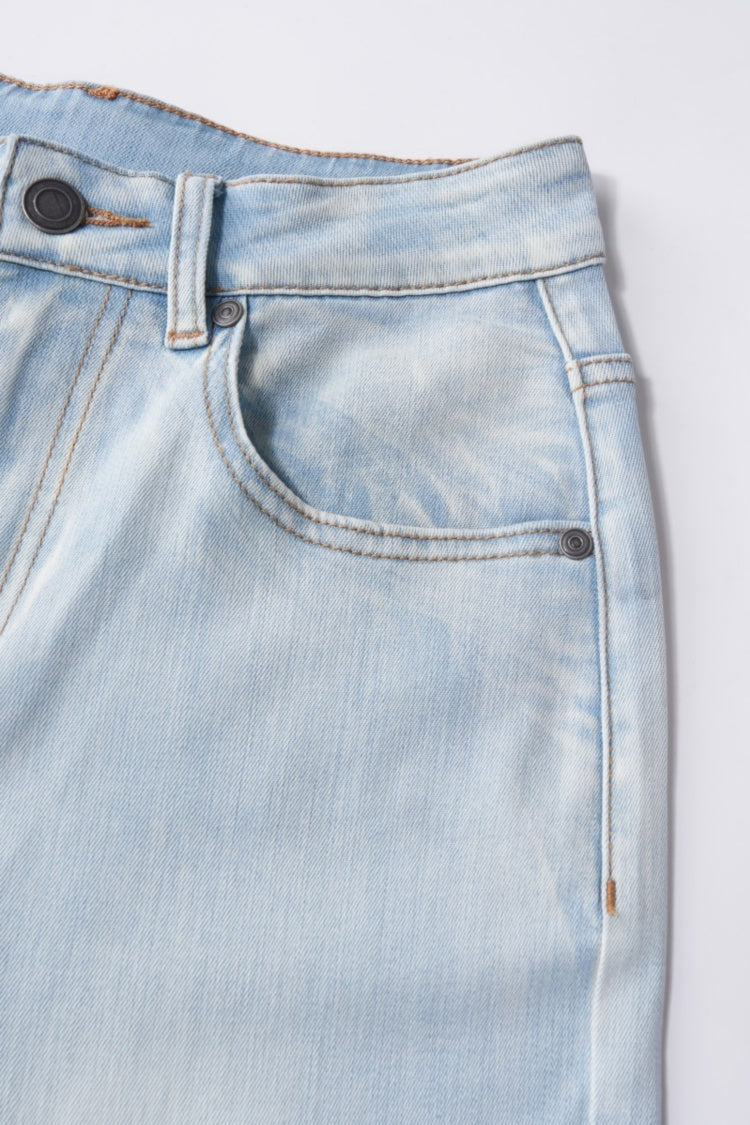 Women High Rise Stretch Wide Leg Jeans