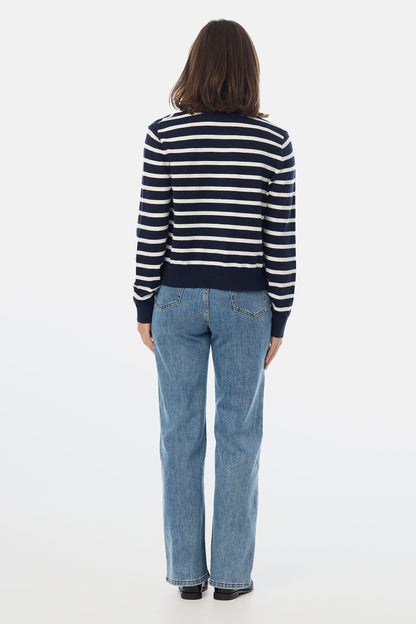 Lightweight Knit Cardigan - Striped