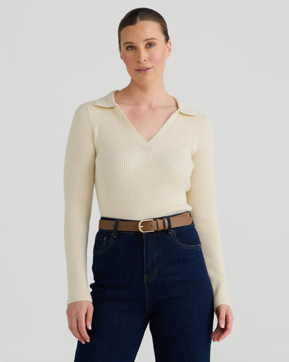 Classic Brown Leather Belt for Women – Gold Buckle