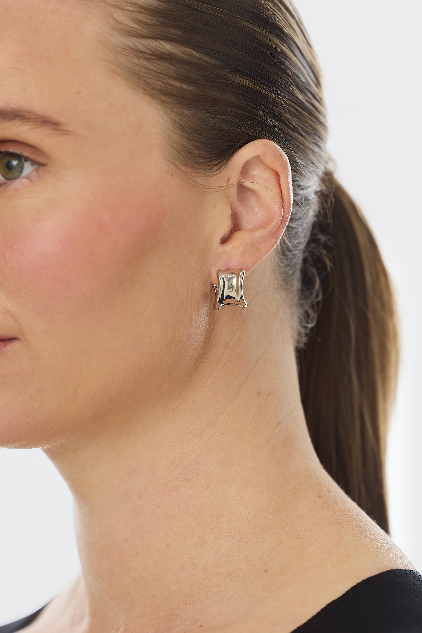 Abstract Earrings - Silver