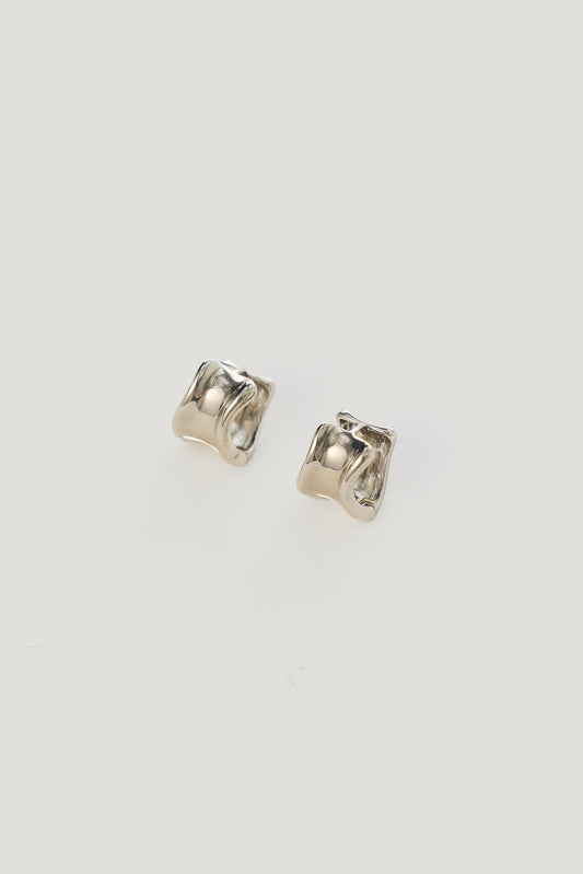 Abstract Earrings - Silver