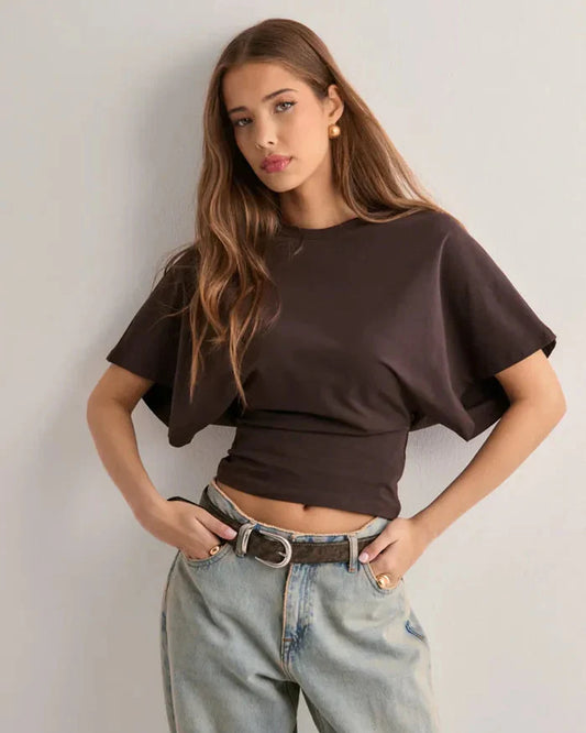 Trendy T-shirt with Wide Sleeves