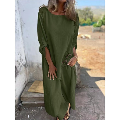 Women's Irregular Dress and Loose Fit Pants (2-Piece Set)